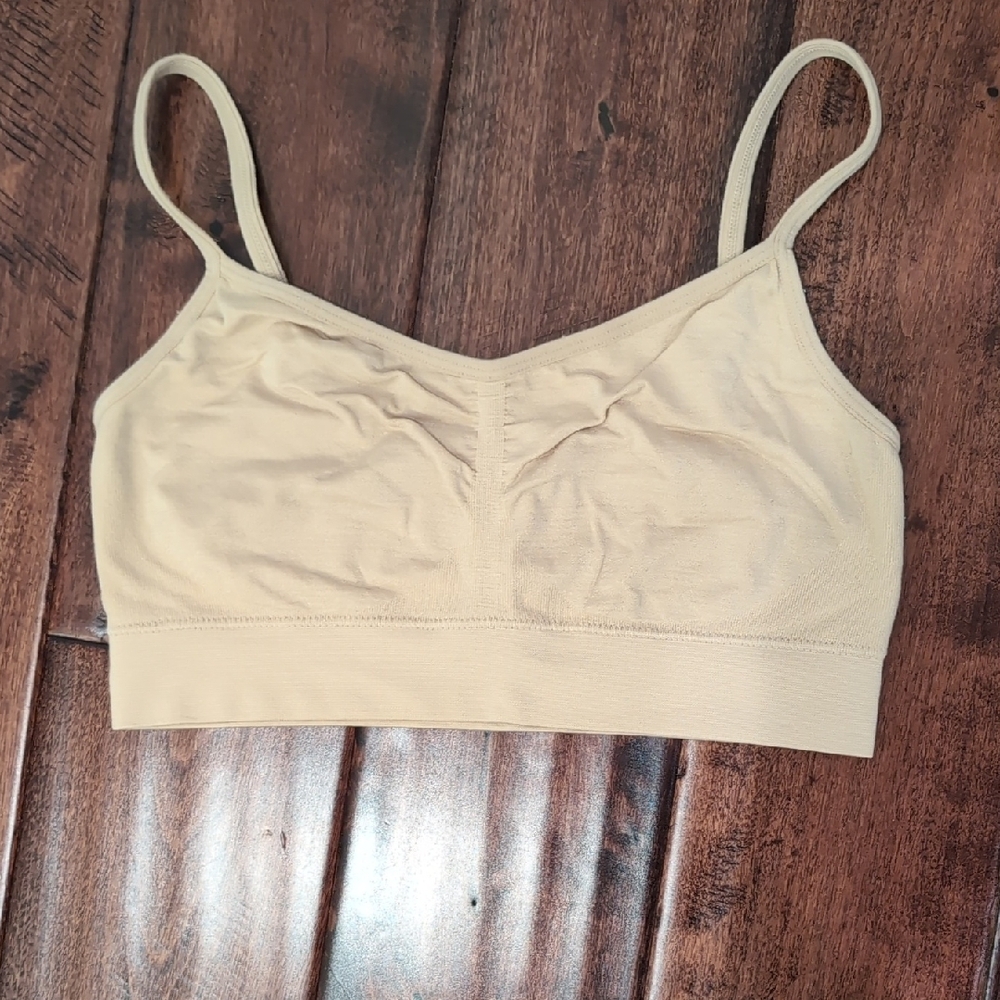 Jockey Tan Wireless Bra with Adjustable Straps